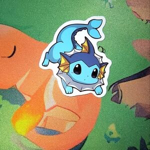 Pokemon Blue and Yellow Office Sticker Vaporeon Pokemon